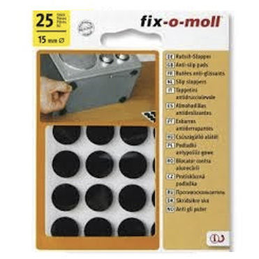 Fix-O-Moll FM58-08 Anti Slide Pad - Black Dia.15MM